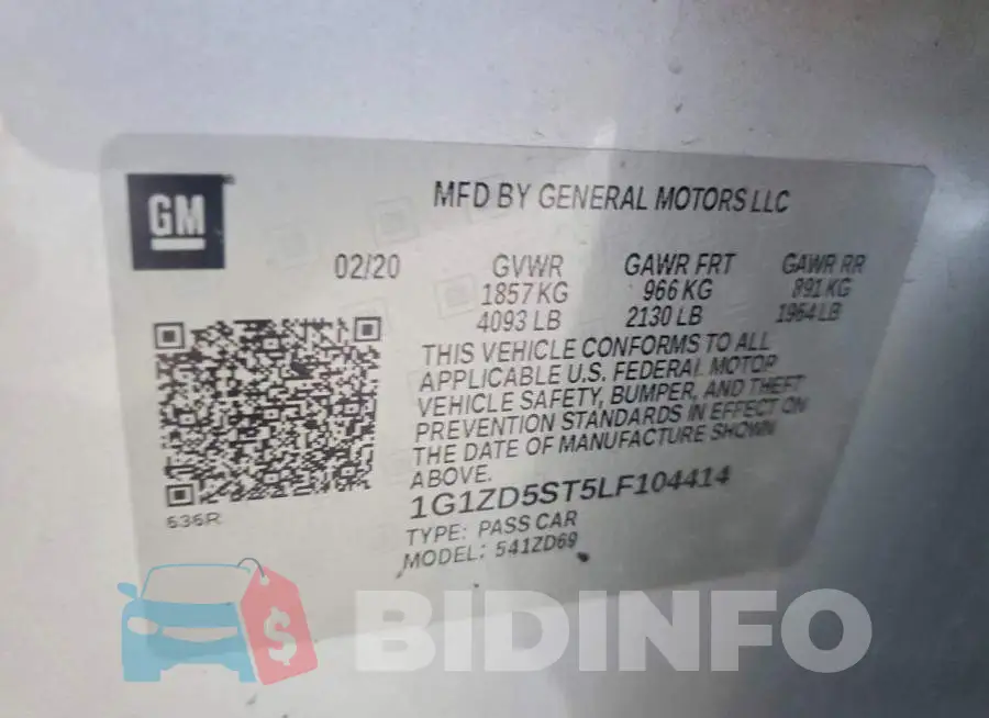 1G1ZD5ST5LF104414 Photo# 12