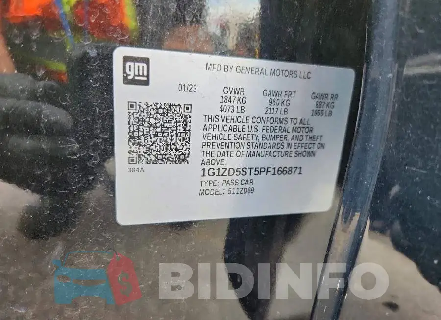 1G1ZD5ST5PF166871 Photo# 12