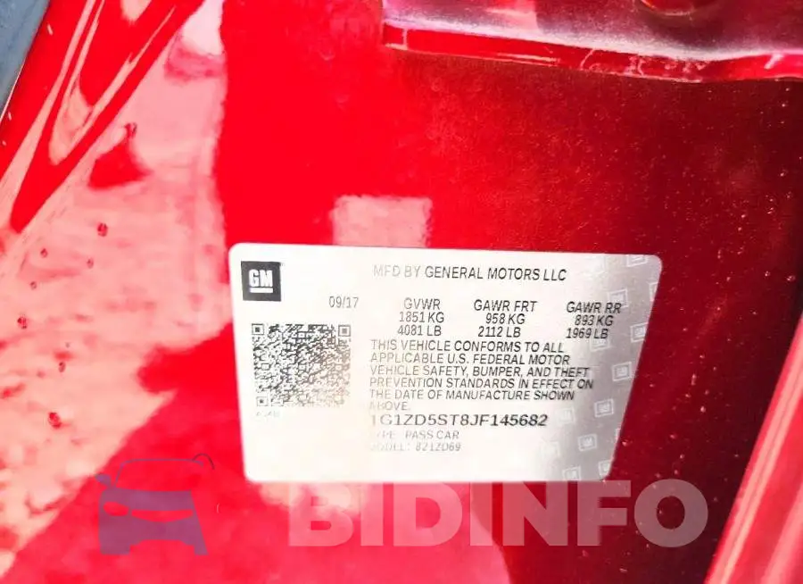 1G1ZD5ST8JF145682 Photo# 13