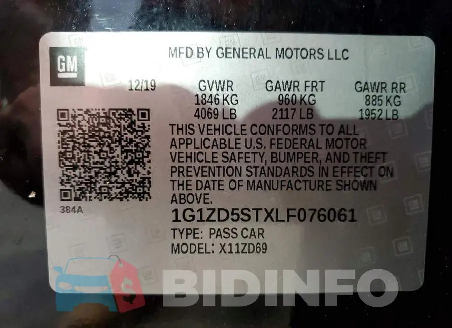 1G1ZD5STXLF076061 Photo# 12