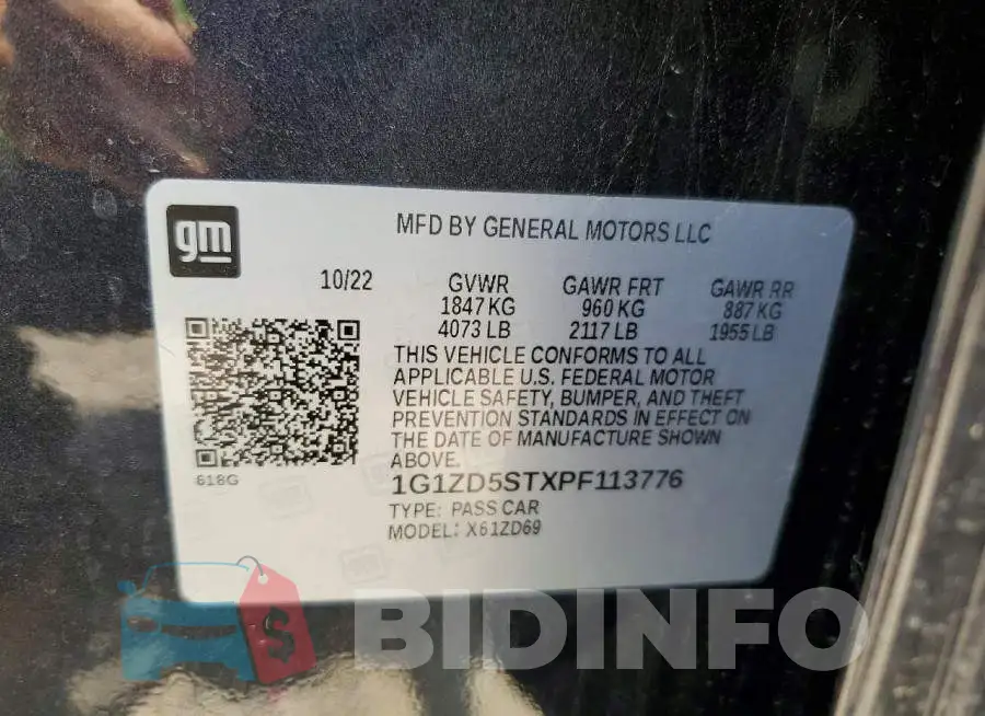 1G1ZD5STXPF113776 Photo# 12
