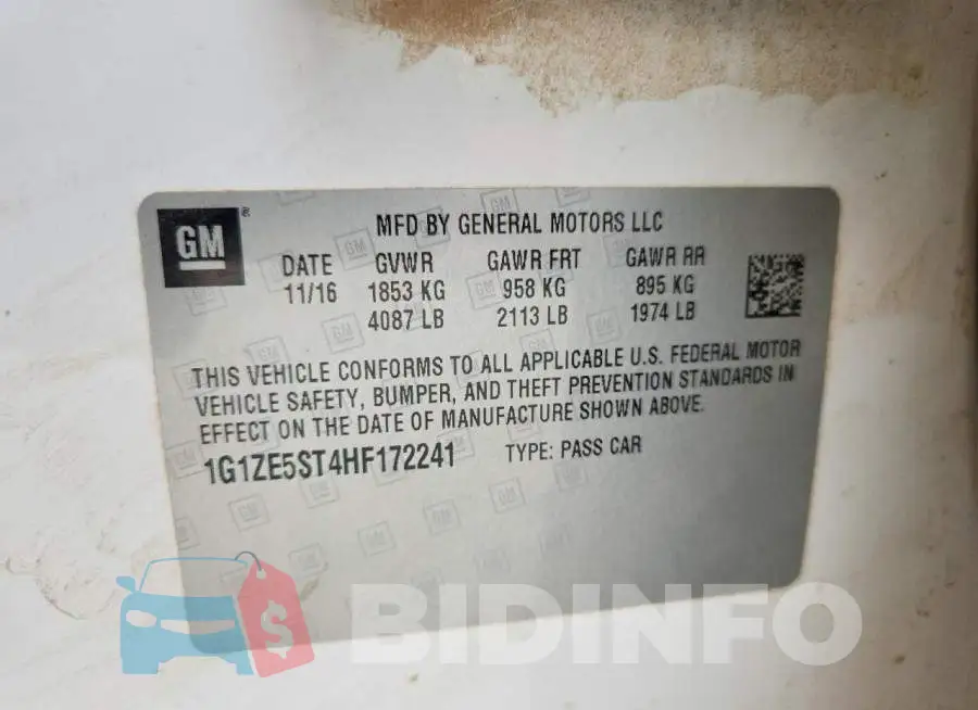 1G1ZE5ST4HF172241 Photo# 12
