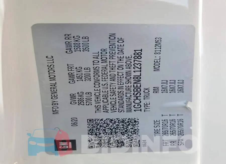 1GCHSBEN8L1237881 Photo# 13