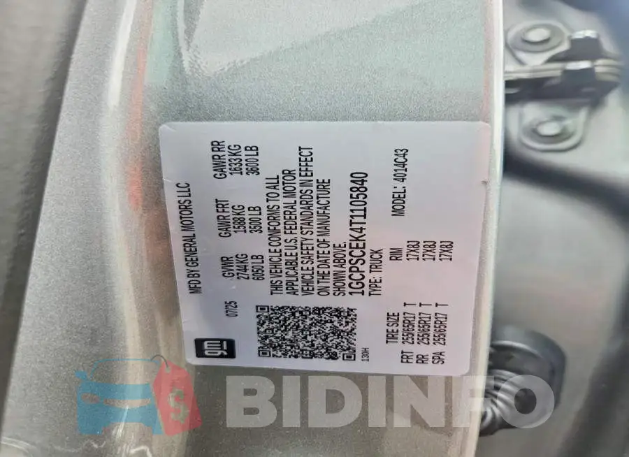 1GCPSCEK4T1105840 Photo# 12