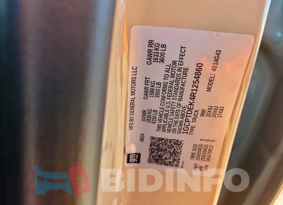 1GCPTDEK4R1254860 Photo# 12