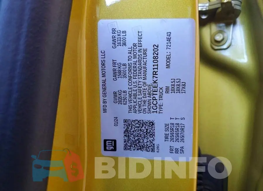 1GCPTEEK7R1108202 Photo# 13