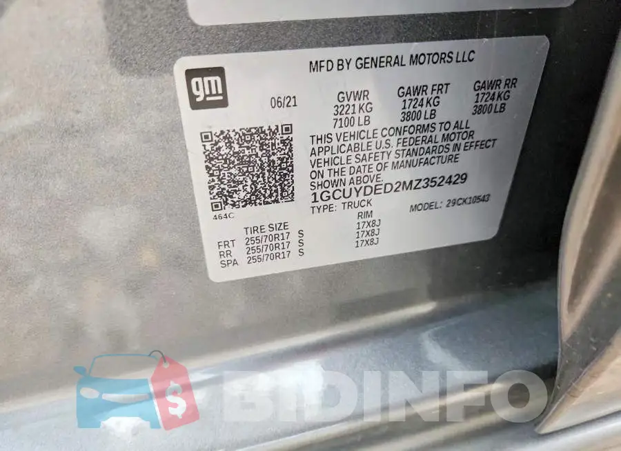 1GCUYDED2MZ352429 Photo# 12