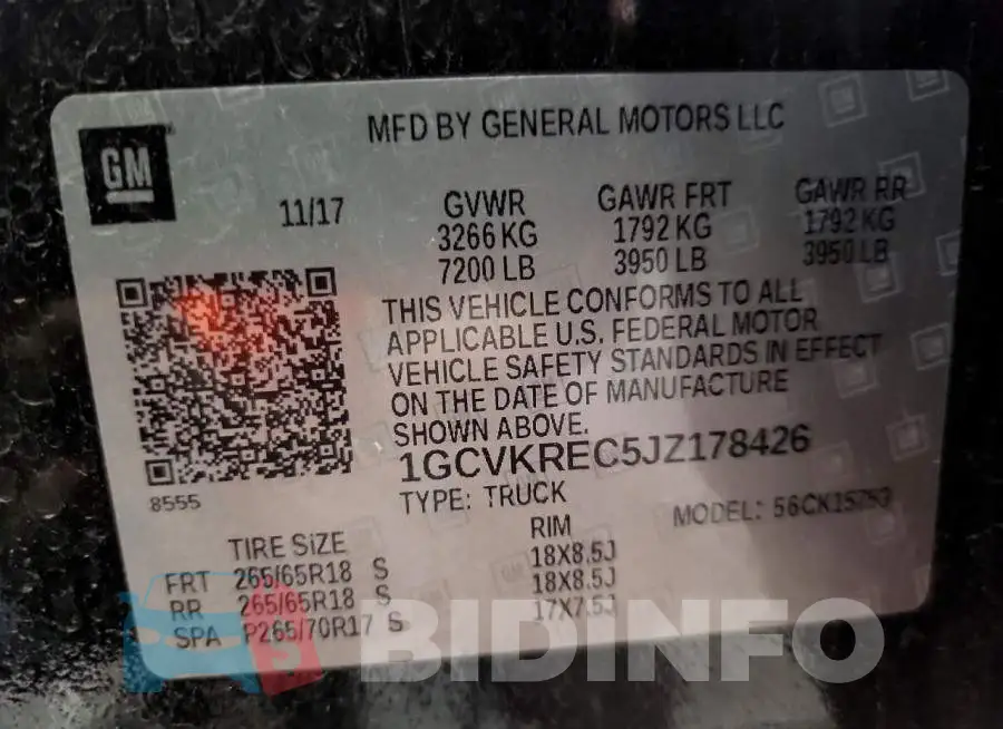 1GCVKREC5JZ178426 Photo# 12
