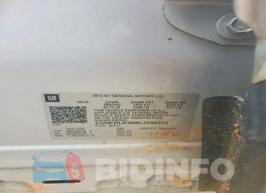 1GNERLKW9KJ108314 Photo# 13