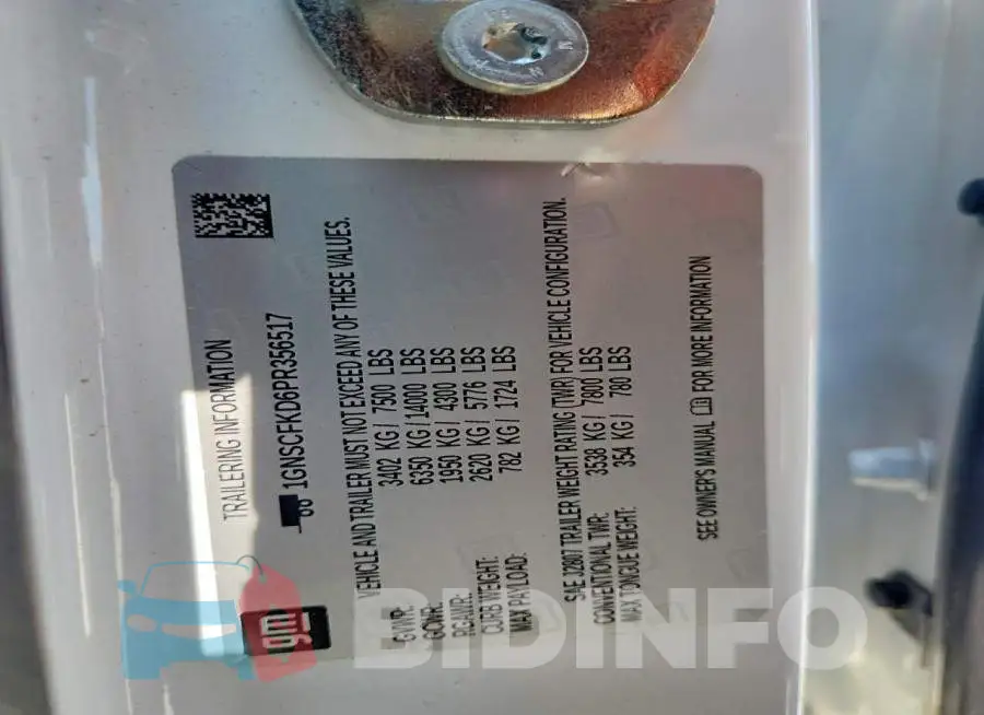 1GNSCFKD6PR356517 Photo# 12