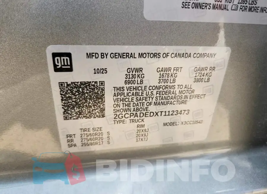 2GCPADEDXT1123473 Photo# 12