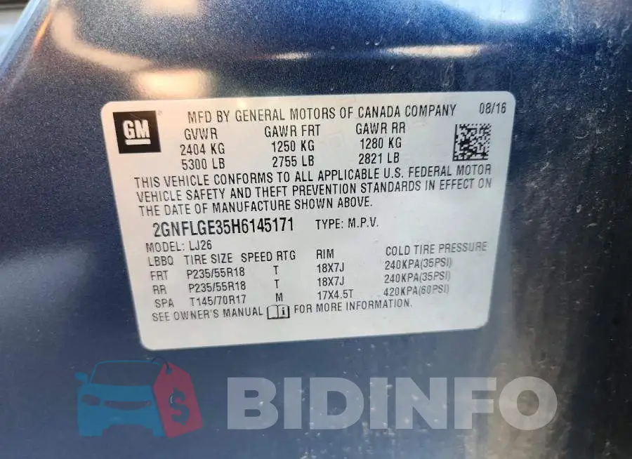 2GNFLGE35H6145171 Photo# 13