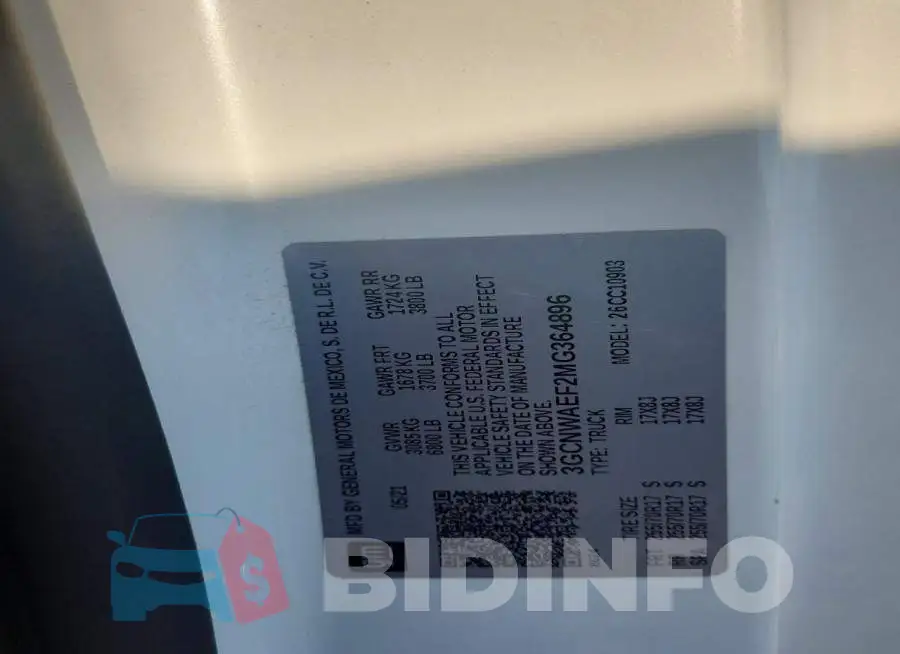 3GCNWAEF2MG364896 Photo# 12
