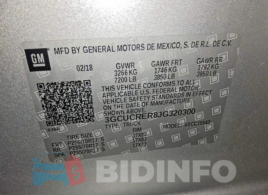 3GCUCRER8JG320300 Photo# 12
