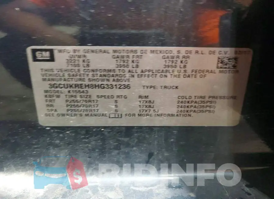 3GCUKREH8HG331236 Photo# 12