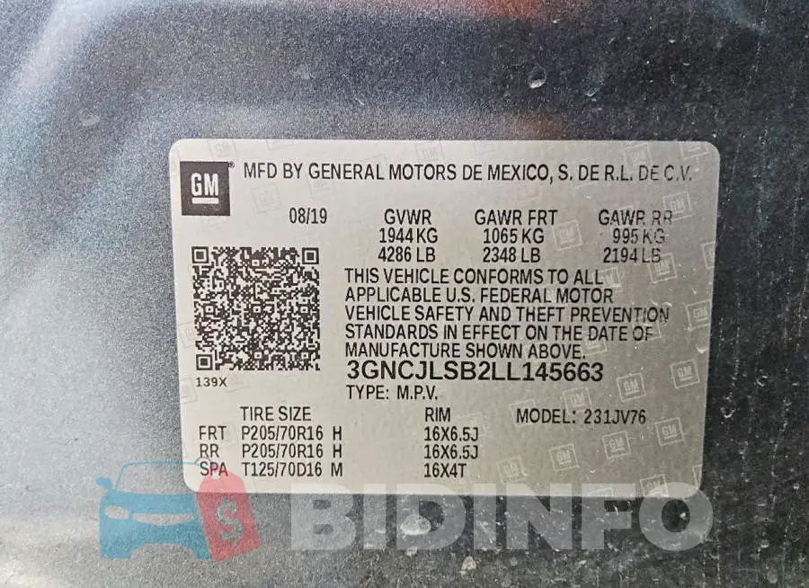 3GNCJLSB2LL145663 Photo# 13