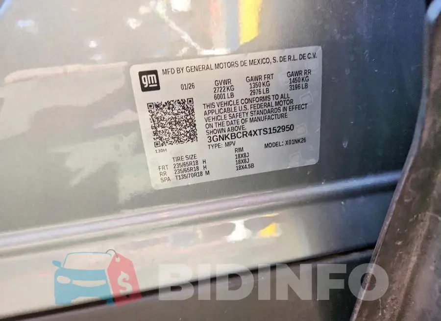 3GNKBCR4XTS152950 Photo# 13
