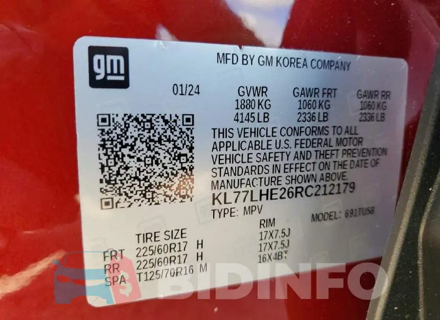 KL77LHE26RC212179 Photo# 13