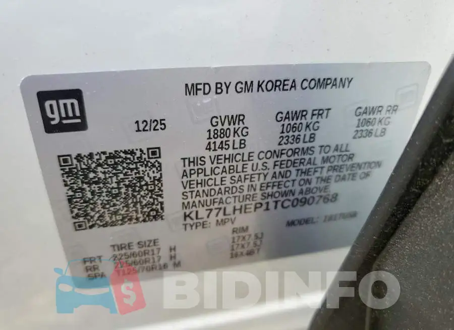 KL77LHEP1TC090768 Photo# 12