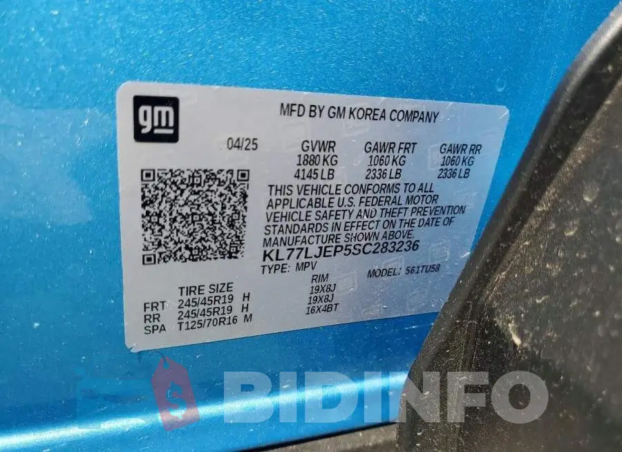 KL77LJEP5SC283236 Photo# 12