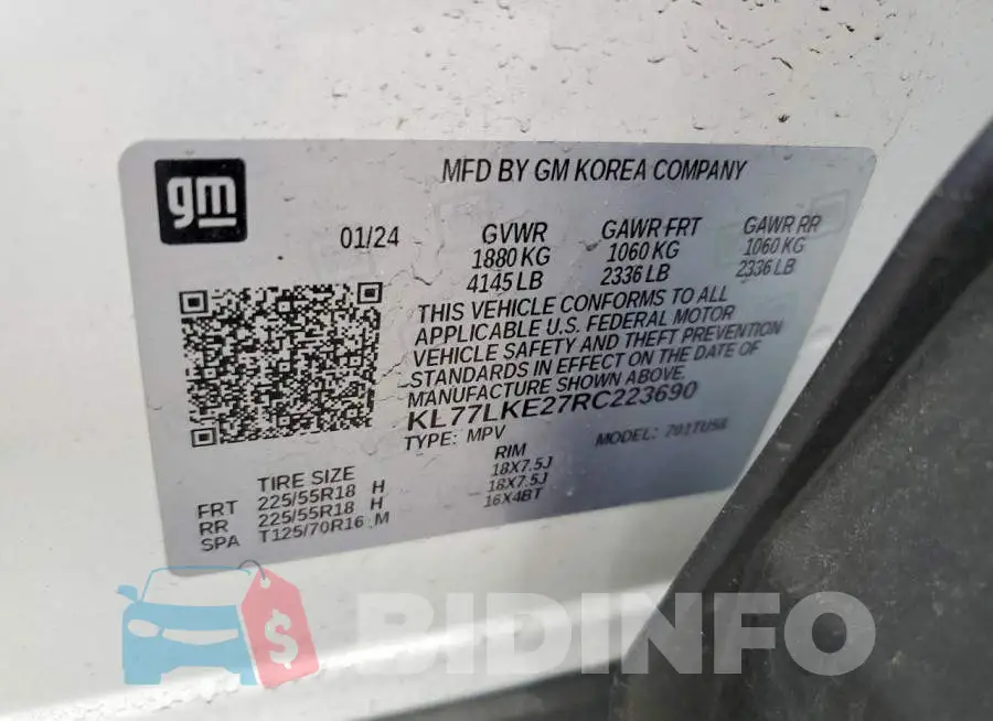 KL77LKE27RC223690 Photo# 13