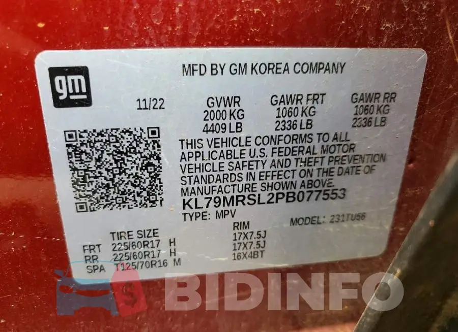 KL79MRSL2PB077553 Photo# 13