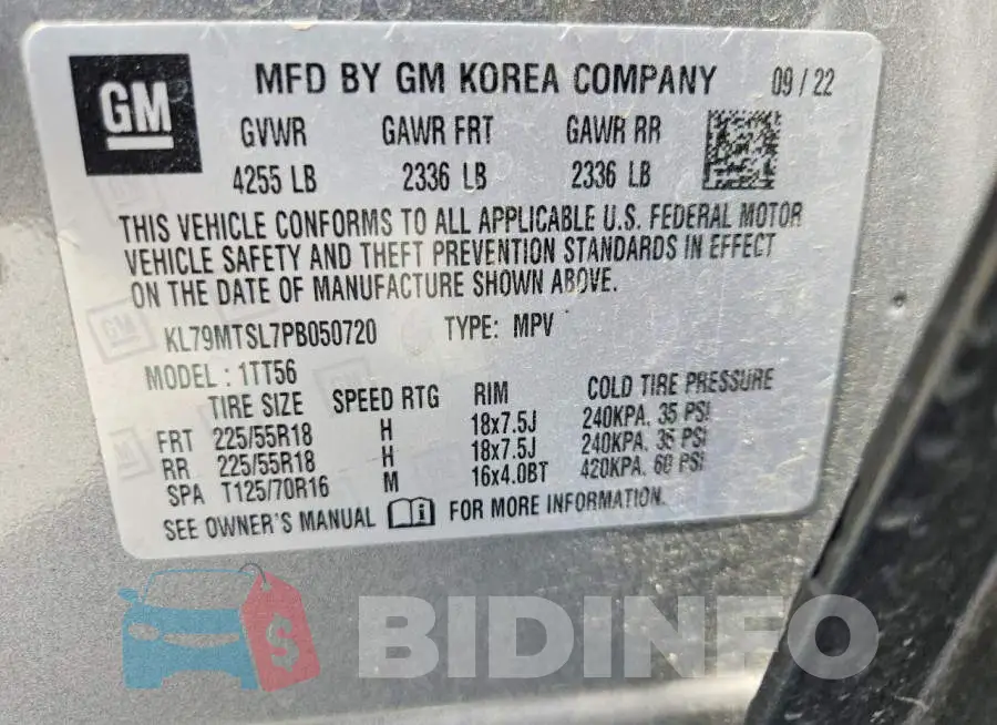 KL79MTSL7PB050720 Photo# 13
