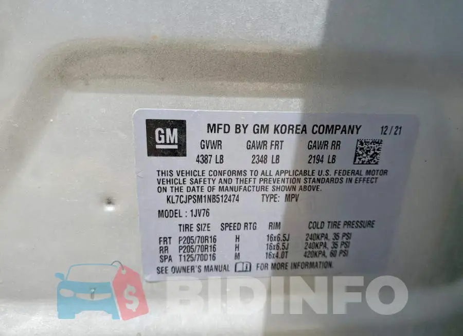 KL7CJPSM1NB512474 Photo# 12