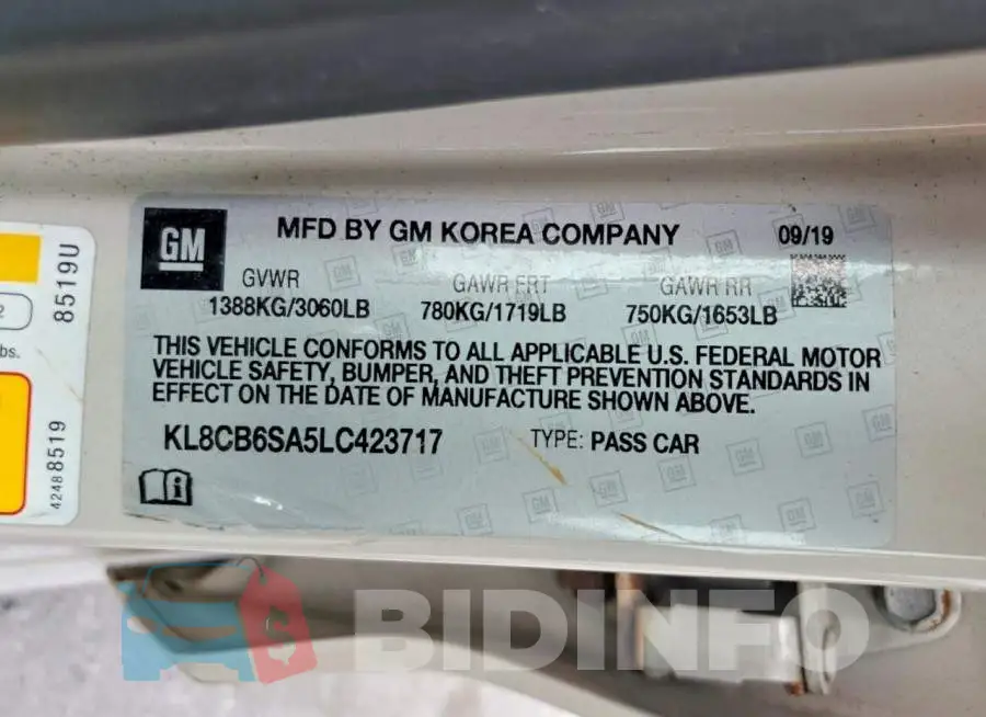 KL8CB6SA5LC423717 Photo# 12