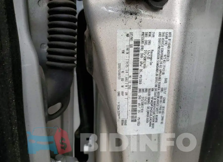 1FADP3H23JL242484 Photo# 12