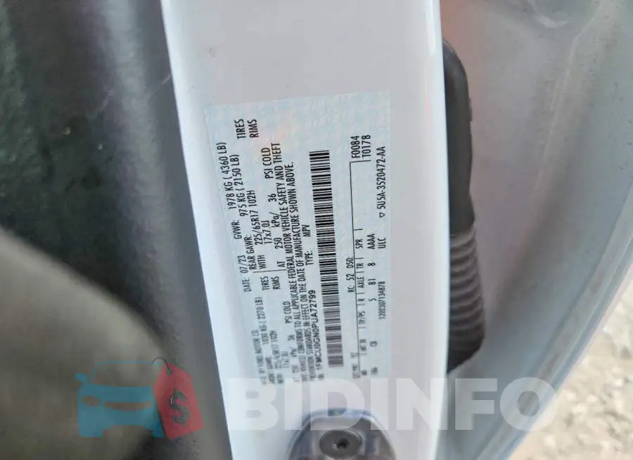 1FMCU0GN0PUA72799 Photo# 13
