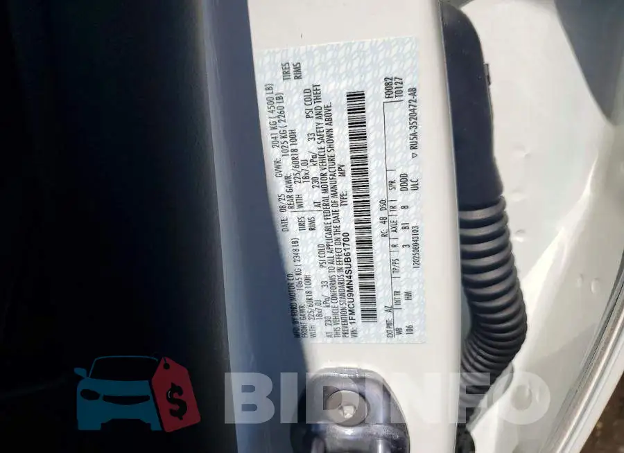 1FMCU9MN4SUB61700 Photo# 13