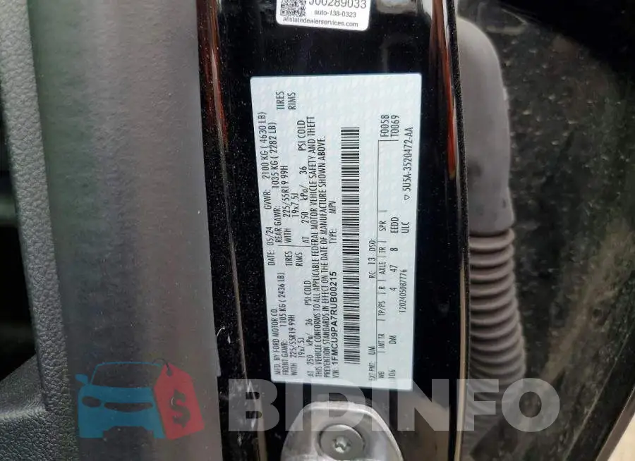 1FMCU9PA7RUB00215 Photo# 13