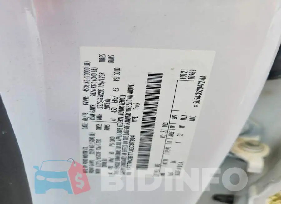 1FT7W2BT7JEC97904 Photo# 12