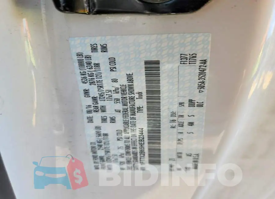1FT7X2B65HEB23444 Photo# 12