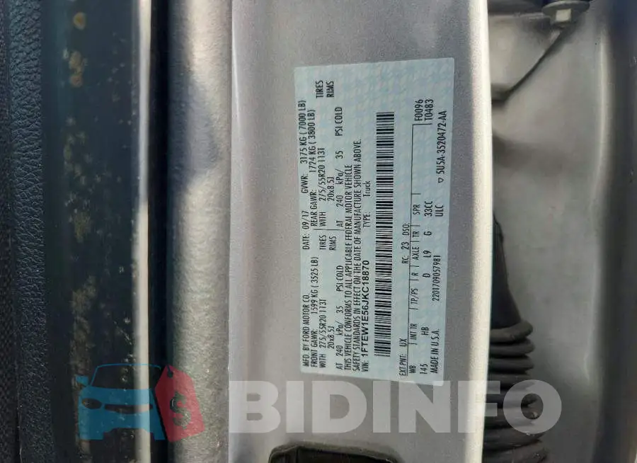 1FTEW1E56JKC18870 Photo# 12