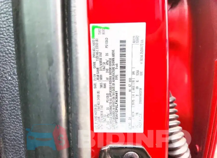 1FTEW1EP8LFA36441 Photo# 12