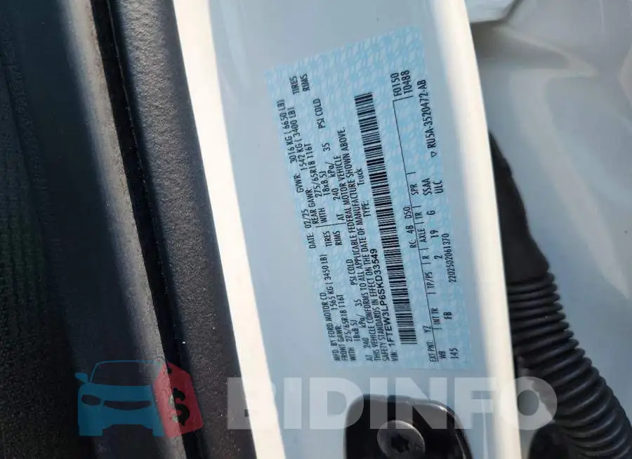 1FTEW3LP6SKD33549 Photo# 12