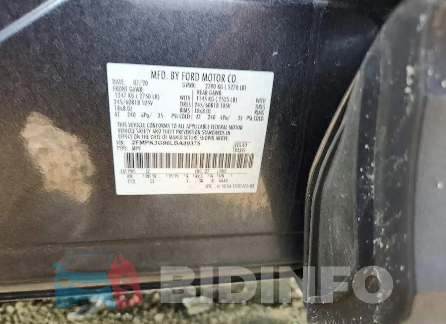 2FMPK3G96LBA89375 Photo# 13