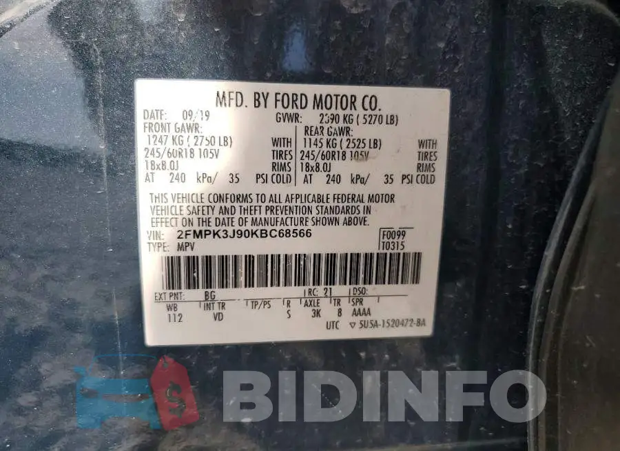 2FMPK3J90KBC68566 Photo# 13