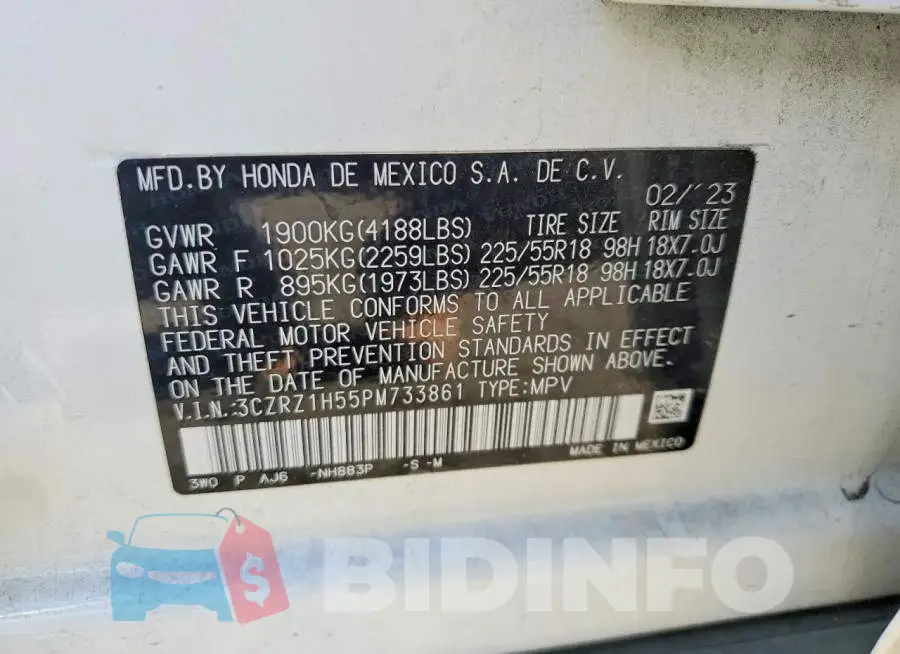 3CZRZ1H55PM733861 Photo# 12