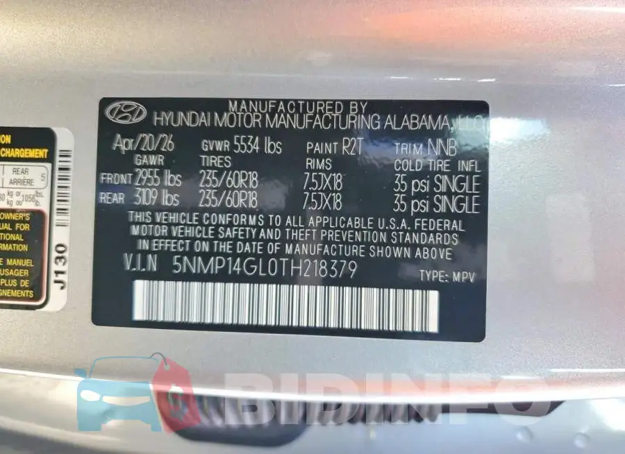 5NMP14GL0TH621837 Photo# 14