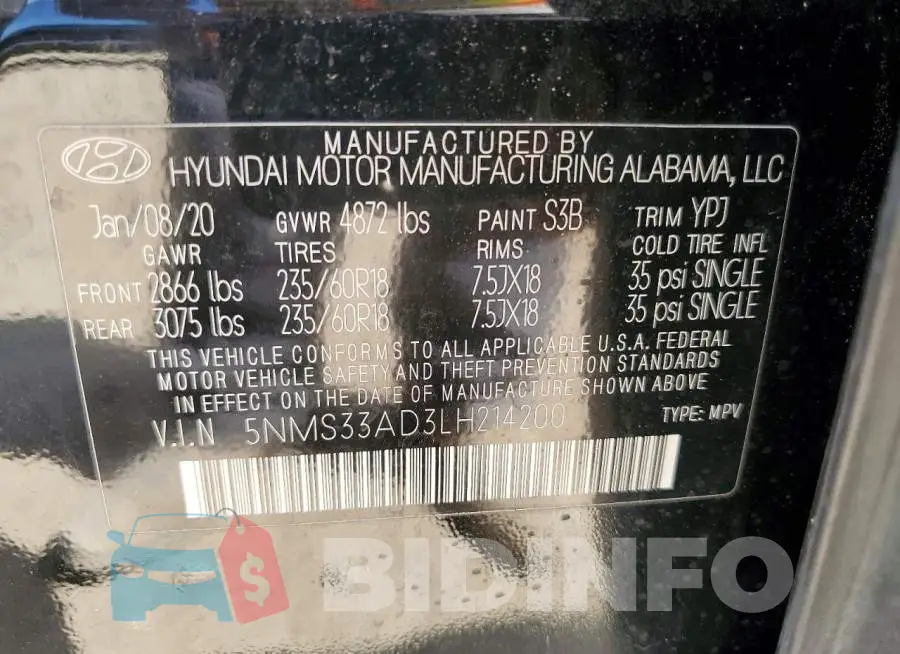 5NMS33AD3LH214200 Photo# 13
