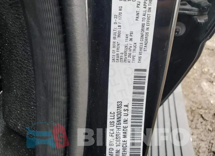 1C6SRFHT6NN307853 Photo# 12