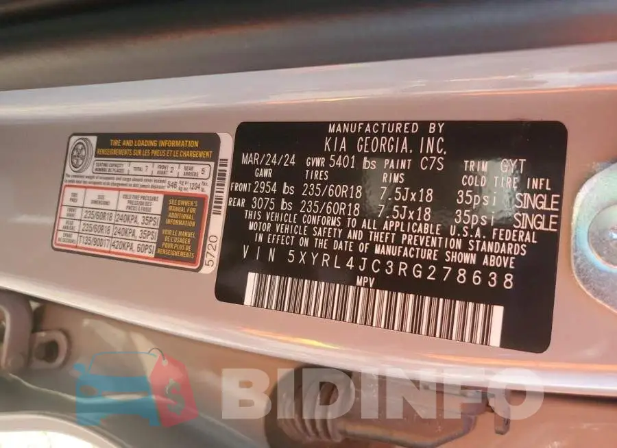 5XYRL4JC3RG278638 Photo# 12