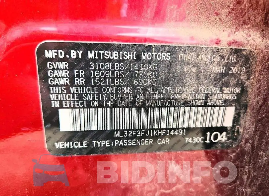 ML32F3FJ1KHF14491 Photo# 12