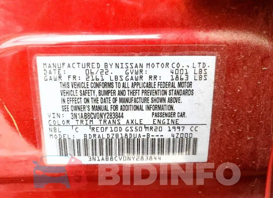 3N1AB8CV0NY283844 Photo# 12