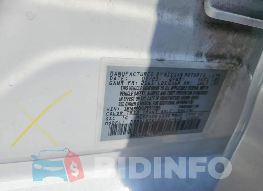 3N1AB8CV2PY311355 Photo# 12