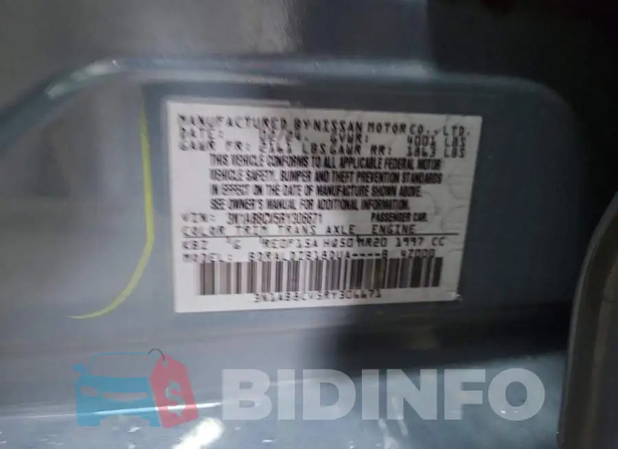 3N1AB8CV5RY306671 Photo# 12