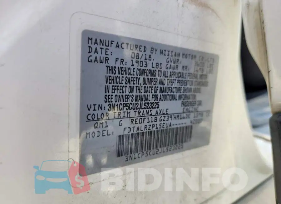3N1CP5CU2JL523225 Photo# 13